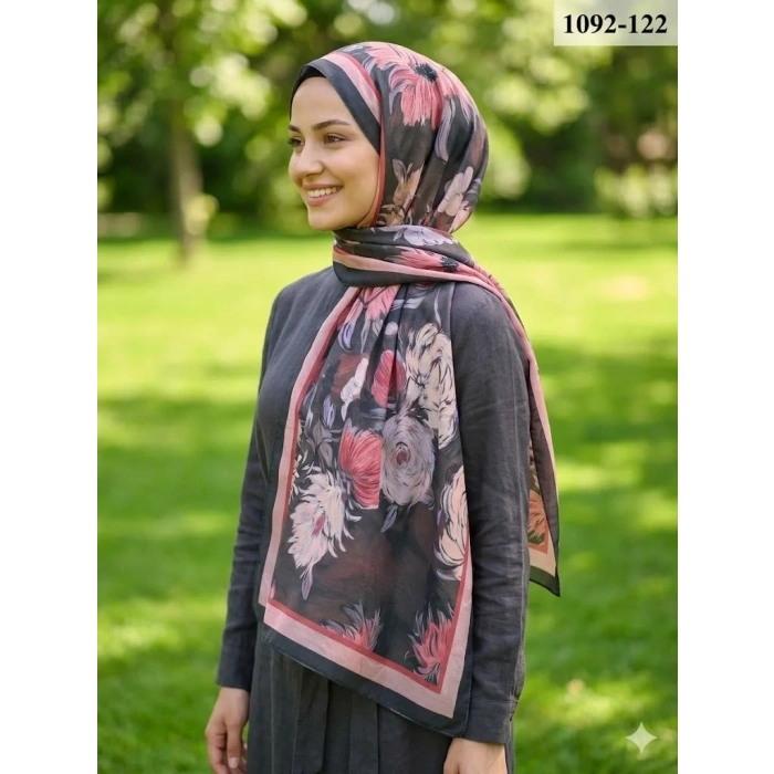 Velscarfs Soft Pamuk Şal (Siyah) 1092-122