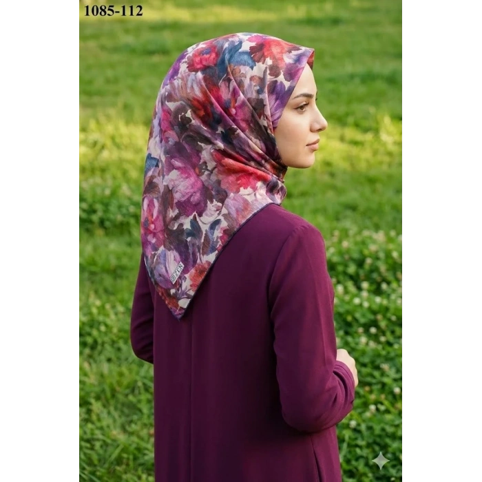 Zer Scarf Dijital Soft Pamuk Eşarp 1085-112