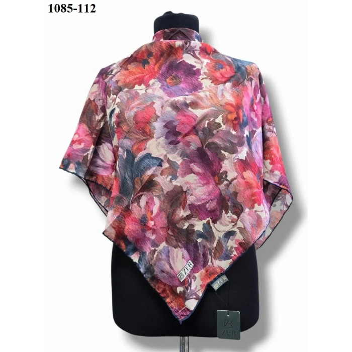 Zer Scarf Dijital Soft Pamuk Eşarp 1085-112