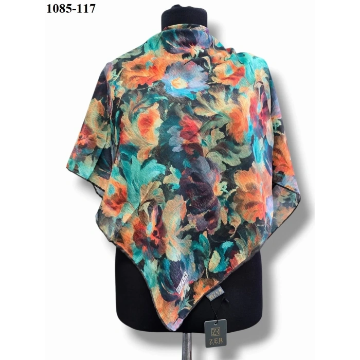 Zer Scarf Dijital Soft Pamuk Eşarp 1085-117