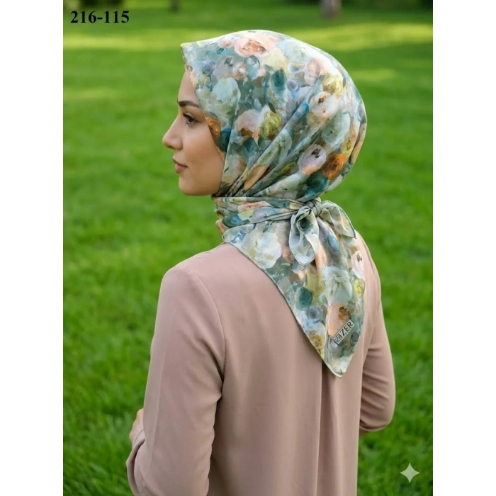 Zer Scarf Dijital Soft Pamuk Eşarp 216-115