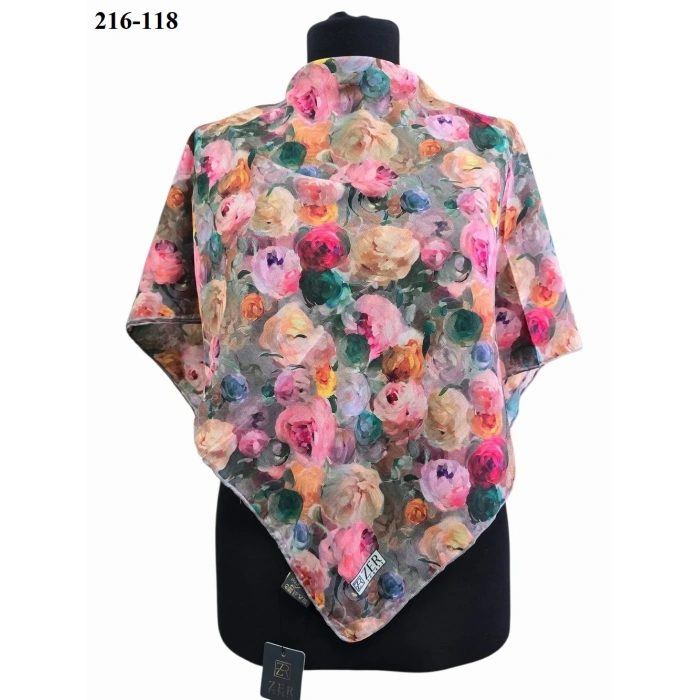 Zer Scarf Dijital Soft Pamuk Eşarp 216-118