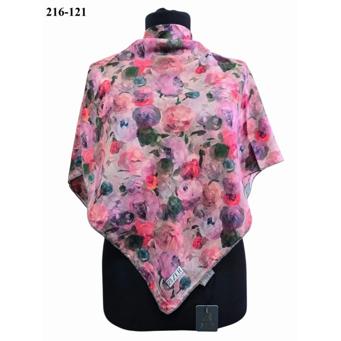 Zer Scarf Dijital Soft Pamuk Eşarp 216-121