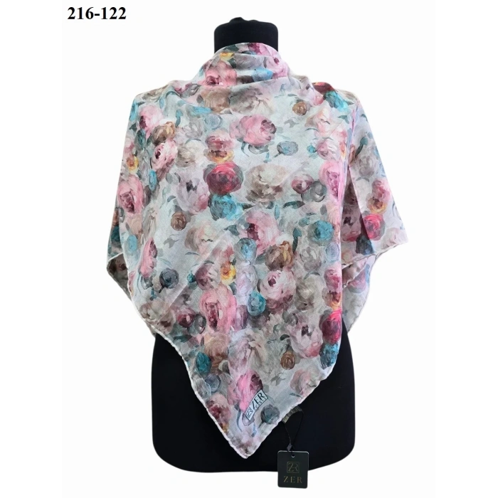 Zer Scarf Dijital Soft Pamuk Eşarp 216-122
