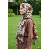 Belinda Scarf Bambu Kraş Pamuk Şal (Kahve) 206-112