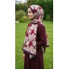 Belinda Scarf Bambu Kraş Pamuk Şal (Mürdüm) 206-119