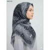 Dolce Cool Desenli Flamlı Pamuk Eşarp 1015-113