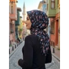 Dolce Life Desenli Sökme Boncuklu Eşarp 240-119