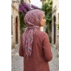 Dolce Life Desenli Sökme Boncuklu Eşarp 240-123