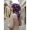Dolce Life Desenli Sökme Boncuklu Eşarp 241-111