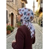 Dolce Life Desenli Sökme Boncuklu Eşarp 241-112
