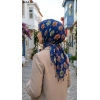 Dolce Life Desenli Sökme Boncuklu Eşarp 241-114