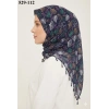 Dolce Life Desenli Sökme Boncuklu Eşarp 529-112