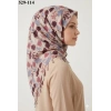 Dolce Life Desenli Sökme Boncuklu Eşarp 529-114