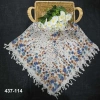 Ezgi Fashion Desenli Sökme Boncuklu Eşarp 437-114