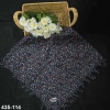 Firuze Desenli Sökme Boncuklu Eşarp 435-114