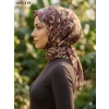 Locella Soft Pamuk Eşarp (kahve-sarı) 1035-119