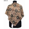 Locella Soft Pamuk Eşarp (Kahve Yeşil) 1030-114