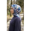Locella Soft Pamuk Eşarp (lacivert-mint) 1035-112