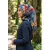 Locella Soft Pamuk Eşarp (Siyah-Kırmızı) 1037-119