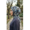 Locella Soft Pamuk Eşarp (Siyah - Mavi) 1035-111
