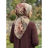 Locella Soft Pamuk Eşarp (Yeşil - Kırmızı) 1037-112