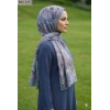 Moon Scarf Bambu Kraş Pamuk Şal (Mavi) 203-123