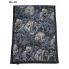 Moon Scarf Bambu Kraş Pamuk Şal (Siyah) 203-122