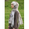 Moon Scarf Bambu Kraş Pamuk Şal (Taş) 1052-118