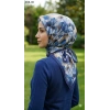 Moon Scarf Desenli Bambu Pamuk Eşarp 1010-121