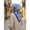 MoonScarf Desenli Bambu Pamuk Eşarp 262-112