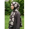 Moon Scarf Soft Pamuk Şal (Kahverengi) 1049-112