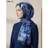 Moon Scarf Soft Pamuk Şal (Lacivert-Mavi) 1040-111