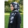 Moon Scarf Soft Pamuk Şal (siyah) 1049-117