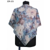 MoonScarf Soft Pamuk Eşarp (Kahve Mavi) 329-121