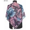 MoonScarf Soft Pamuk Eşarp (Mor - Petrol) 327-112