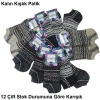 Nanna Kalın Kışlık Bayan Patik Çorap 12 Çift