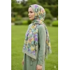 Sharell Bambu Kraş Pamuk Şal (Yeşil) 211-116
