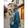 Sharell Fransız İpeği Şal (Koyu Turkuaz) 247-123
