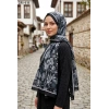 Sharell Fransız İpeği Şal (Siyah) 251-111