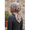 Sharell Gül Desenli Soft Pamuk Eşarp 301-111
