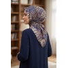 Sharell Leopar Desenli Soft Pamuk Eşarp 304-113
