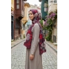 Sharell Soft Pamuk Şal (Bordo Serisi) 245-112