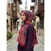 Sharell Soft Pamuk Şal (Bordo Serisi) 245-118