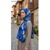 Sharell Soft Pamuk Şal (İndigo) 243-125