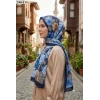 Sharell Soft Pamuk Şal (Lacivert Serisi) 246-114