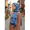 Sharell Soft Pamuk Şal (Lacivert Serisi) 246-119