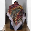Soft İpek Desenli Flamlı Kotton Eşarp 406-115