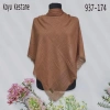 Soft İpek Düz Renk Flamlı Pamuk Eşarp (koyu kestane) 937-174