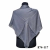 Soft İpek Kenar Dikişli Düz Yazma (antrasit) 874-117
